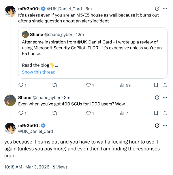 @UK_Daniel_Card's views of Security CoPilot